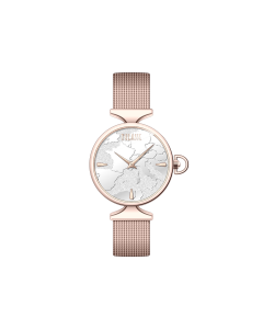 1ª Classe watch woman time only steel Rosè Stromboli