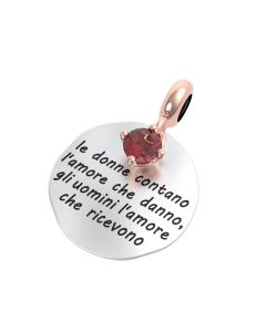 Rerum Charm Arg. 925 Musa - Granato