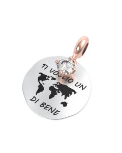 Rerum Charm Arg. 925 Amore - Cristallo Di Rocca