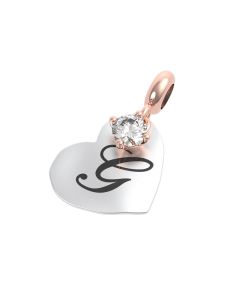 Rerum Charm Arg. 925 Lett. G - Cristallo Di Rocca