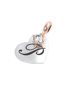 Rerum Charm Arg. 925 Lett. P - Cristallo Di Rocca
