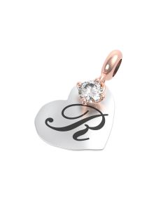 Rerum Charm Arg. 925 Lett. R - Cristallo Di Rocca
