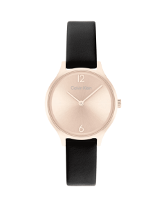 CK TIMELESS 28mm 2H CARN. GOLD BLACK LEAT. STRAP 25200060