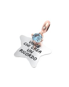 Rerum Charm Arg. 925 Propositi - Topazio Azzurro