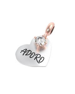 Rerum Charm Arg. 925 Amore - Cristallo Di Rocca