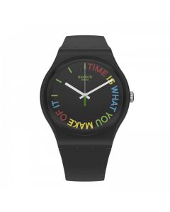Swatch BLUE RINGS RED SO29R103