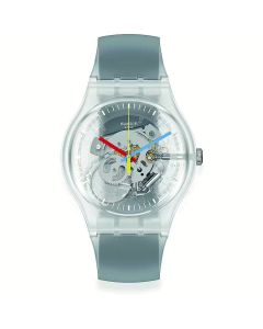 Swatch CLEARLY BLACK STRIPED SUOK157