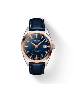 Tissot Gentleman Powermatic 80 Silicium Solid 18K Gold bezel T9274074604100