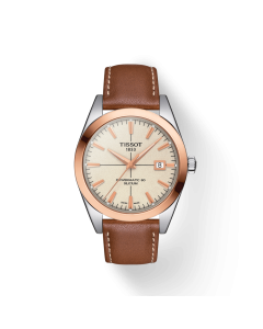 Tissot Gentleman Powermatic 80 Silicium Solid 18K Gold bezel T9274074626100