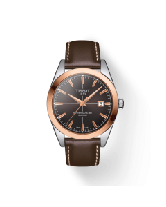 Tissot Gentleman Powermatic 80 Silicium Solid 18K Gold bezel T9274074629100