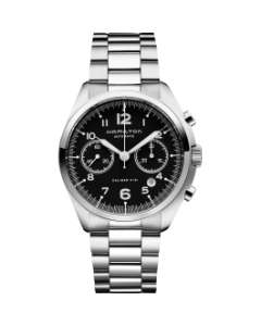 Hamilton Uhr XL Khaki Pi.Pioneer AC,Schwarz,Stahl H76416135