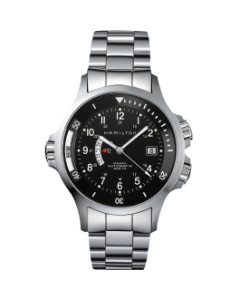 Hamilton Khaki Navy GMT D A42-sch-brc H77615133