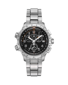 Hamilton Khaki Aviation Xwind GMT CQ46-sch-brc H77912135