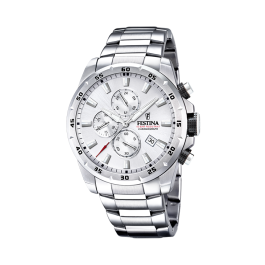 Festina Orologio Cronografo Al Quarzo Da Uomo Con Cinturino In Pelle - Modello F16993-2 - 2